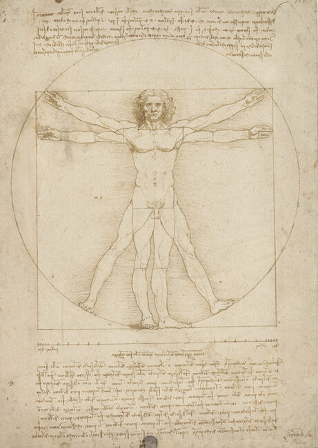 Vitruvian man Leonardo da Vinci