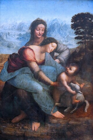 Leonardo da Vinci The Virgin and Child with Saint Anne