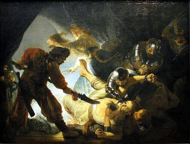 Blinding of Samson by Rembrandt