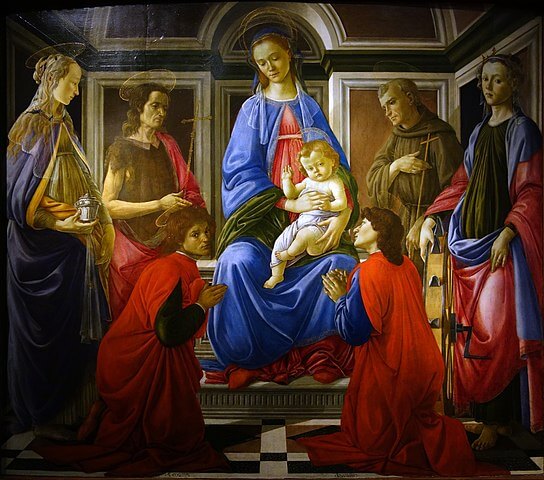 Sandr Botticelli Madonna and Child with Six Saints