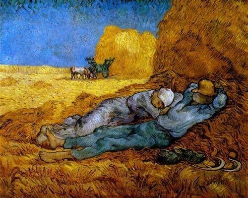 Vincent van Gogh Noon rest from work