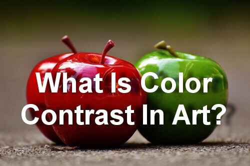 what is color contrast in art