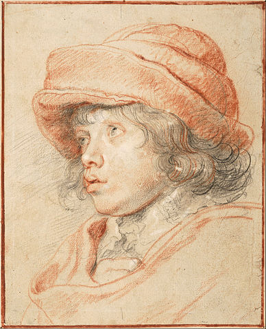 Peter Paul Rubens Rubens's Son Nicolaas Wearing a Red Felt Cap