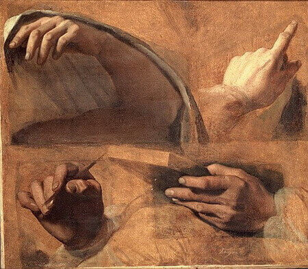 Hand Study by Ingres