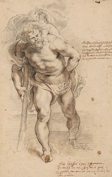 Saint Christopher by Rubens